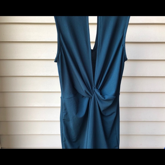 NWT Plunging Keyhole Mock Neck Dress Sexy - Picture 5 of 8
